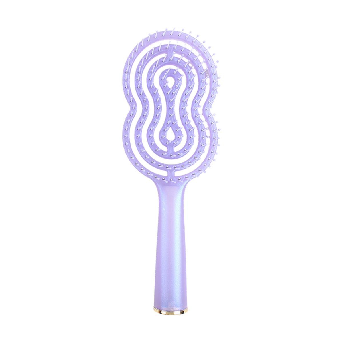 幻紫闪粉葫芦镂空造型蓬松梳